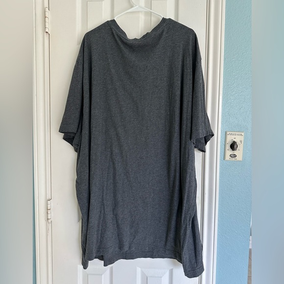 Psycho Bunny men's classic V-neck t-shirt in charcoal gray Pima cotton 5XL - Picture 4 of 4